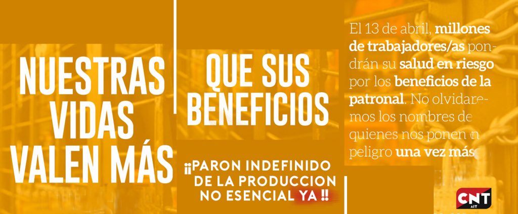 nuestras vidas valen más que sus beneficios