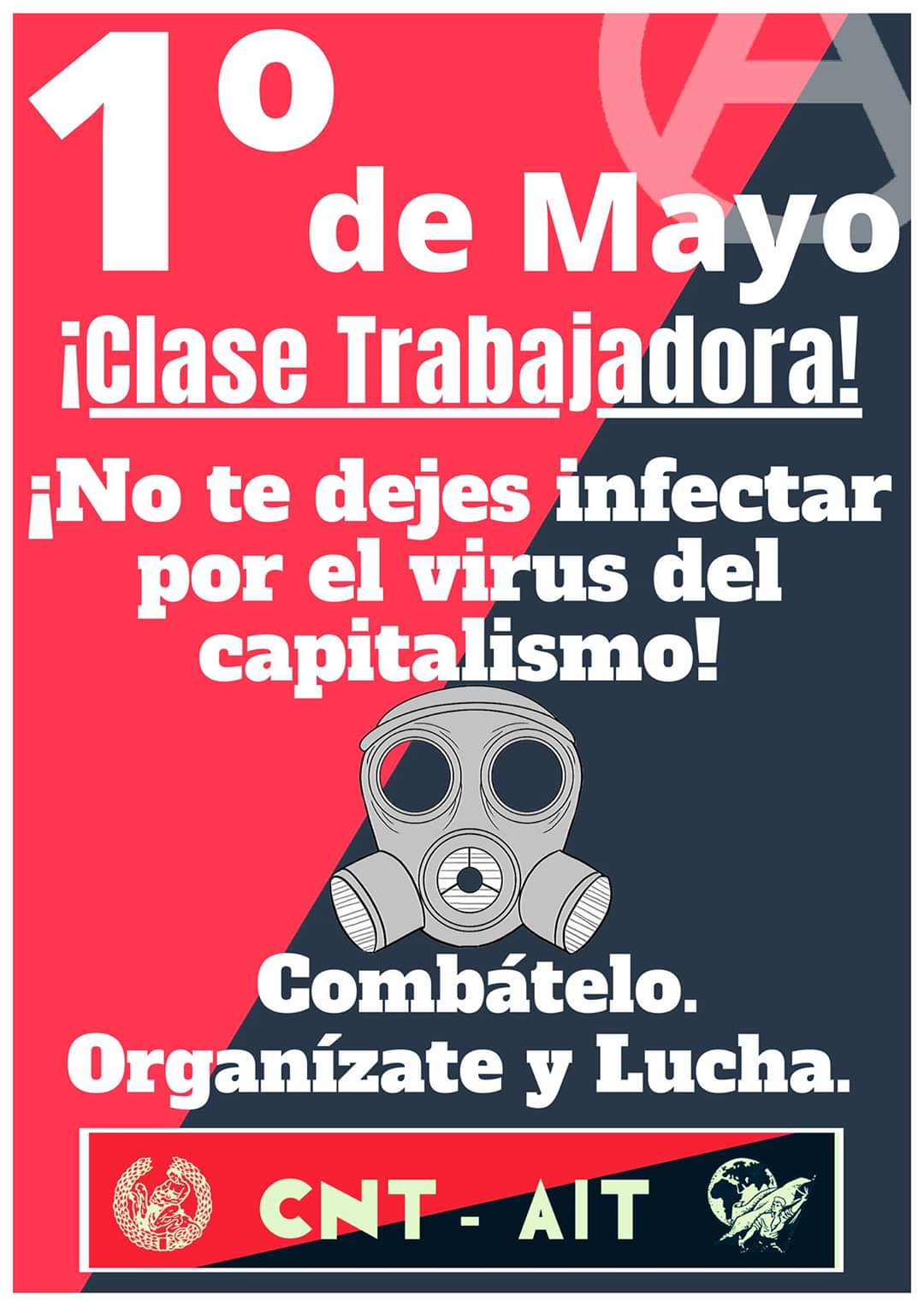 cartel 1 mayo cnt ait clase trabajadora