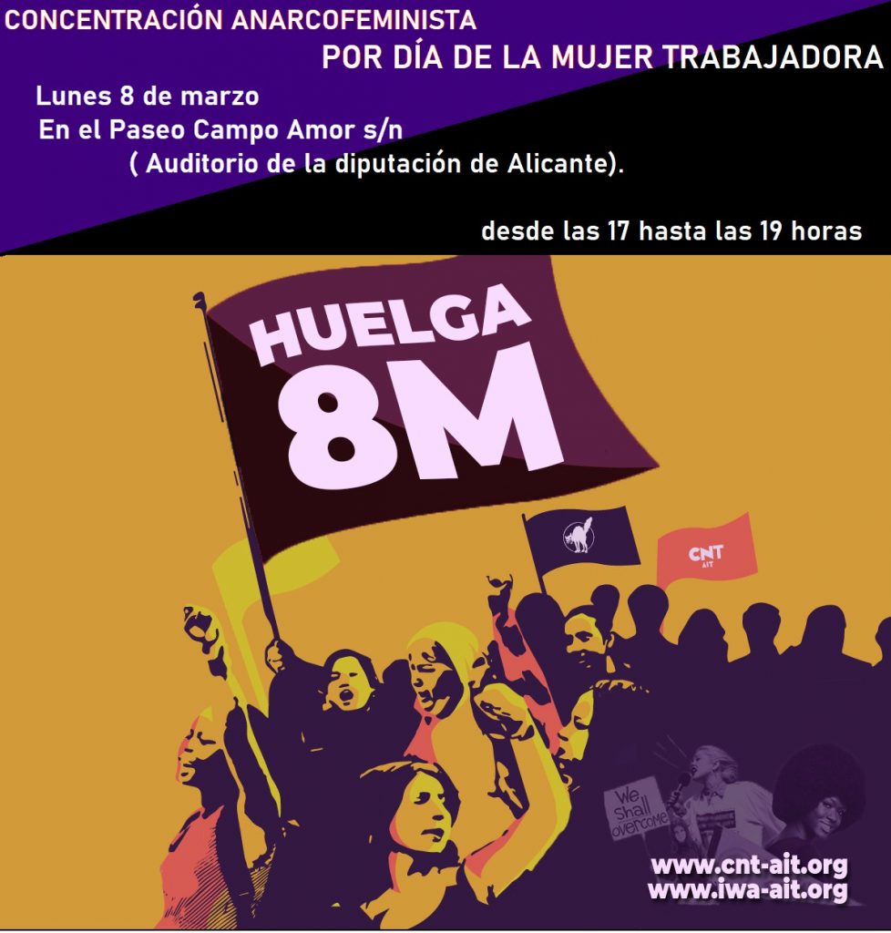 8m alicante dia internacional mujer trabajadora