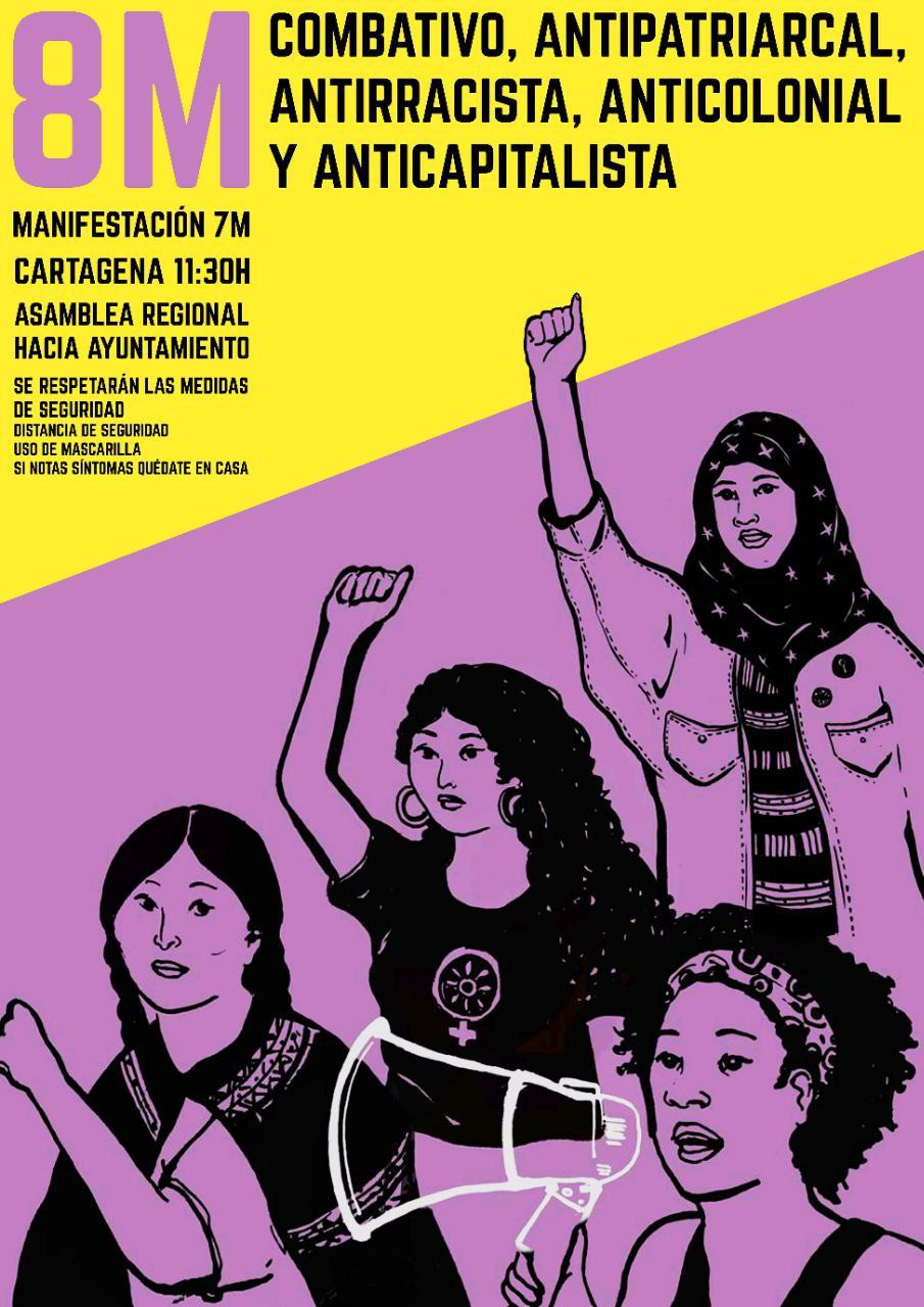 Manifestación 8M dia internacional mujer trabajadora
