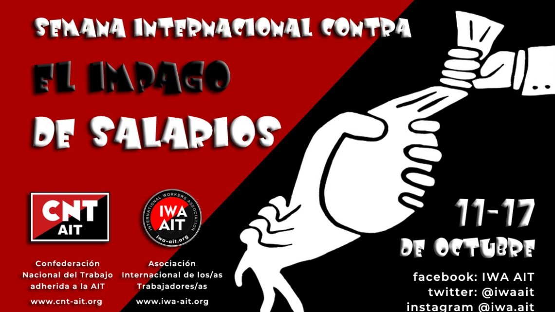 Semana internacional contra el impago de salarios (11-17 de Octubre 2021)