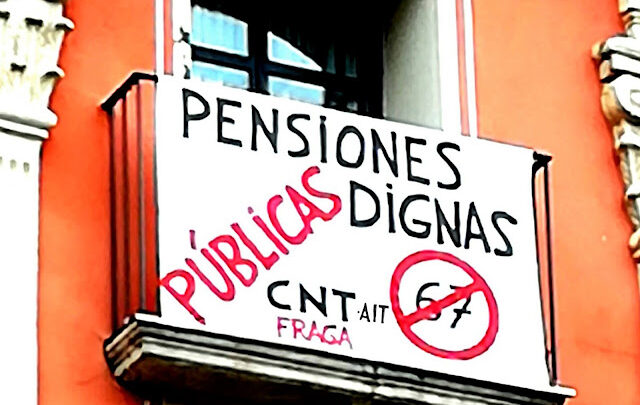 Por unas Pensiones dignas y universales. No a los Planes de Pensiones de Empleo del gobierno.