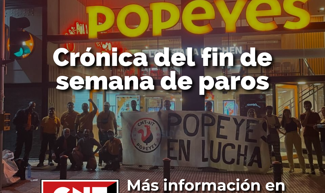 Semana de lucha en Popeye’s – Madrid