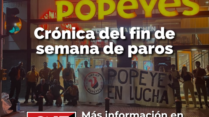 Semana de lucha en Popeye’s – Madrid