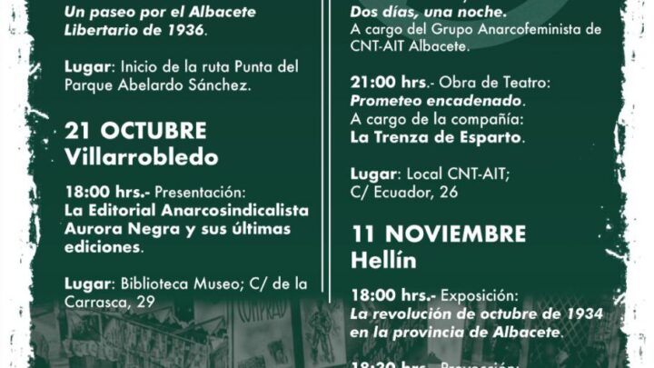 IV Jornadas Otoño Libertario Albacete