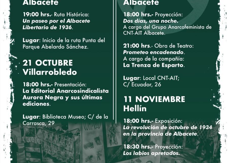 IV Jornadas Otoño Libertario Albacete