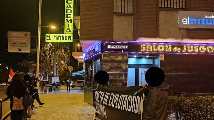 Crónica de la concentración de CNT-AIT Granada contra Verajoker el 16 de Febrero