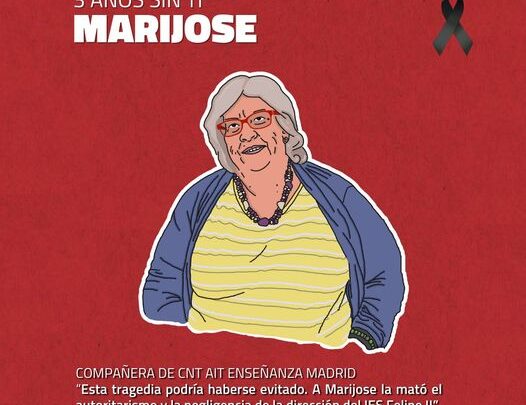 Tres años sin Marijose: represión para castigar la solidaridad