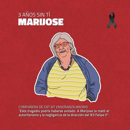 Tres años sin Marijose: represión para castigar la solidaridad